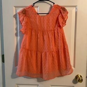 Coral blouse